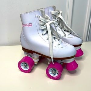 Chicago Kids White and Pink Roller Skates
